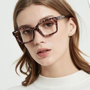 Oversized Reading Leopard Brown Glasses
